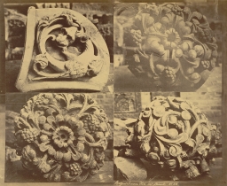 Royal Architectural Museum. Plaster Casts (Bosses) from Westminster Abbey  and (Spandrel) Wells Cathedral 
