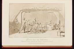Depiction of one of Lavoisier’s laboratories