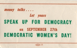 Democratic Women's Day Sticker