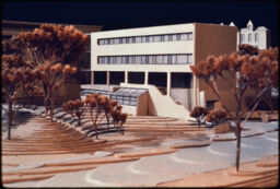 Malott Hall Addition, Cornell University Campus 06, Model - View of West Elevation/Entrance Stairs