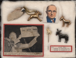 Truman and Democratic Donkey Items, ca. 1948