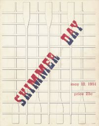 Skimmer program, for first Skimmer Day in 1951, cover