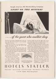 Light on the Mystery of the guest who couldn't sleep - sample ad