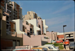 Seaside residential buildings and parking (Split, HR)