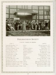 Philomathean Society, "The Masque of American Drama," 1917