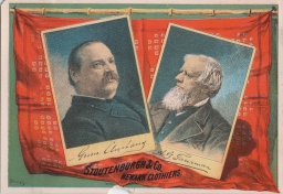Cleveland-Thurman Portrait Advertising Card, ca. 1888