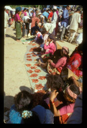 mahilaharu hatbajarma khursani bechadai (महिलाहरु हाटबजारमा  खुर्सानी बेच्दै / Women Selling Chilli in Hat Bazar)