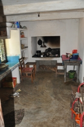 Kitchen, original site in main settlement, new construction