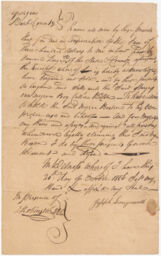 part of Two bills of sale for slaves, plus notes and photographs