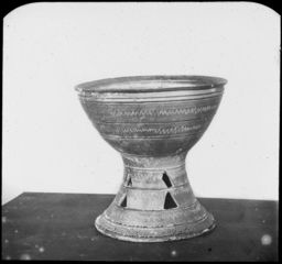 Ceramic artifact from burial, undated