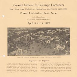 Cornell School for Grange Lecturers, Aerial View of Campus