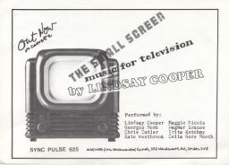 Publicity for casette release of The Small Screen LP