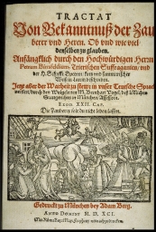 [Title page] (from Binsfeld, De Confessionibus maleficarum)