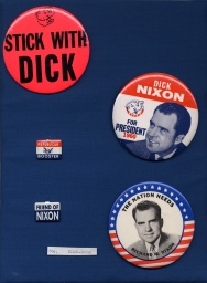 Nixon Campaign Buttons and Tabs, ca. 1960