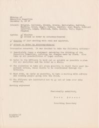 Minutes of [IWO] Executive Committee
