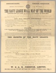 The Navy League Wall Map of the World [verso]