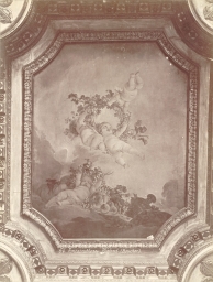 Fontainebleau Palace. Ceiling painting by François Boucher. 