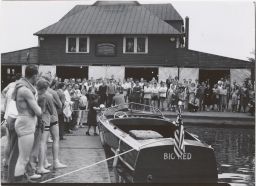 Dedication of the "Big Red" boat.