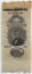 William Henry Harrison Convention Ribbon, 1840