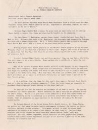 Background Radio Speech Material for National Negro Health Week 1946