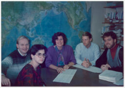 Randall Forsberg with colleagues, Steven Lillyweber, Brian Burgoon, Alan Bloomgarden, and Shelley Alpern at the IDDS office