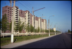 High-rise residential buildings under construction (Saint Petersburg, RU)
