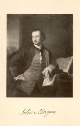 John Morgan (1735-1789) A.B. 1757, autographed portrait print from original painting