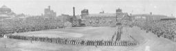 World War I: Reception of the French Commission at Franklin Field, panoramic photograph
