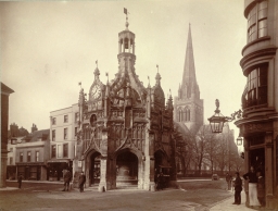 Chichester Market Cross and Cathedral      