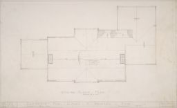 Attic and Roof Plan for Alfred H. Ericson House