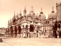 Venice. Southern Façade of St. Mark's Cathedral and the Doge's Palace 