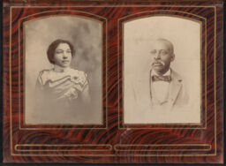 Photographs of man and woman
