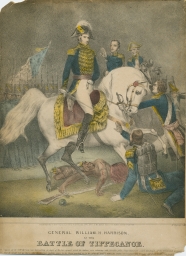 General William H. Harrison at the Battle of Tippecanoe