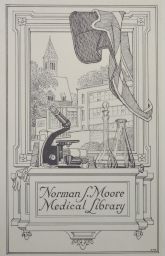 "Norman S. Moore Medical Library" bookplate