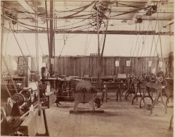 Lathe-room (woodworking shop) Sibley Hall 1888