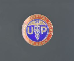 Pin, "U of P" "U.S. Army Base Hospital No. 20"