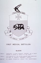[Insignia] [First Medical Battalion]