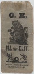 Henry Clay O.K. / Oll For Klay Ribbon, 1844