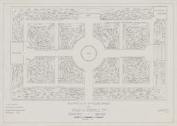 Planting plan of flower garden for Philip B Jennings, Esq., Sheet A