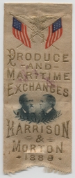 Benjamin Harrison-Morton Produce and Maritime Exchanges Ribbon, 1888