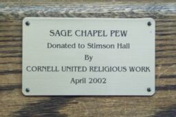 Sage Chapel Pews