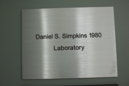 Simpkins Laboratory Plaque