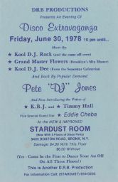 Stardust Room, June 30, 1978