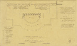 Revised planting plan for rose garden and pool, Ralph Hanes Esq.