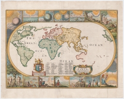 A Map of the Earth and how after the Flood it was Divided among the Sons of Noah