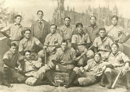 Baseball, 1895 University team, group photograph