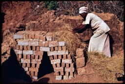 Firing brick in main settlement