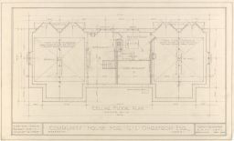 Community House for G. L. Ohrstrom Esq. Cellar Floor Plan