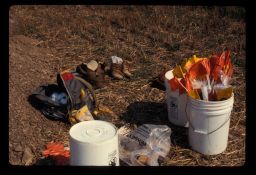 Archaeology Gear at the Townley-Read Site, 1999