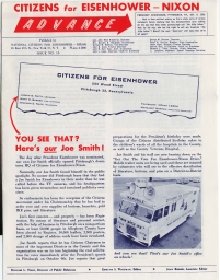 Citizens for Eisenhower-Nixon Advance, Issue No. 16